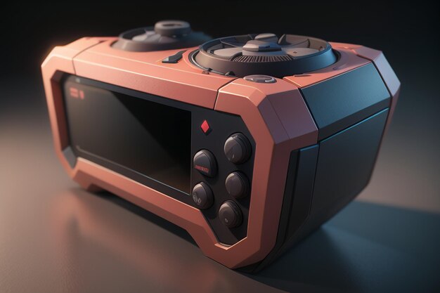 Dispositivo de console de jogo, modelo de renderização 3D, entretenimento portátil, papel de parede de jogo offline