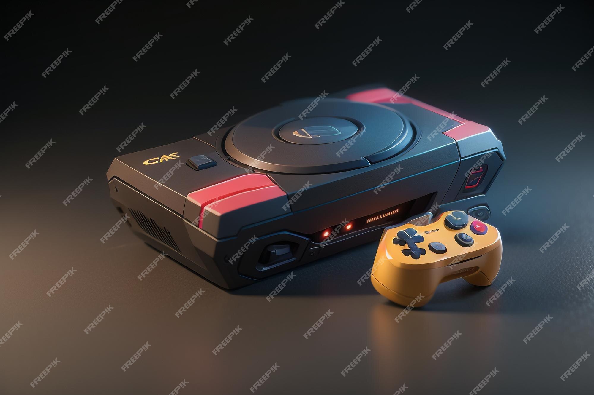 Dispositivo de console de jogo, modelo de renderização 3d, entretenimento  portátil, papel de parede de jogo offline