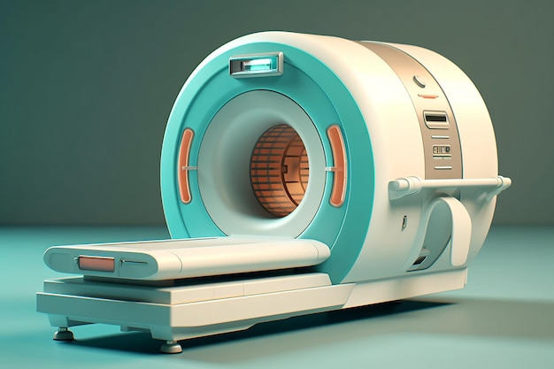 Dispositivo de varredura de ressonância magnética MRI no Hospital generative ai