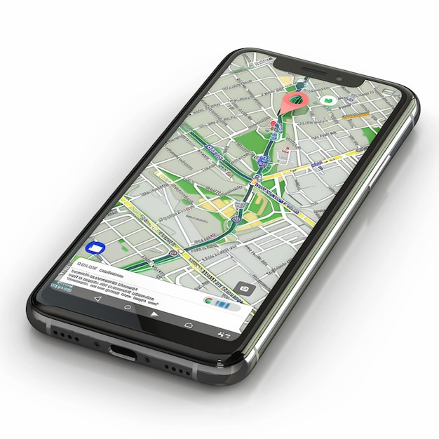 Dispositivo de teléfono inteligente 3d con tecnología de mapa y gps