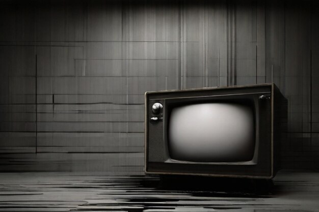 Distorsión de televisión extraña Textura de ruido estático negro