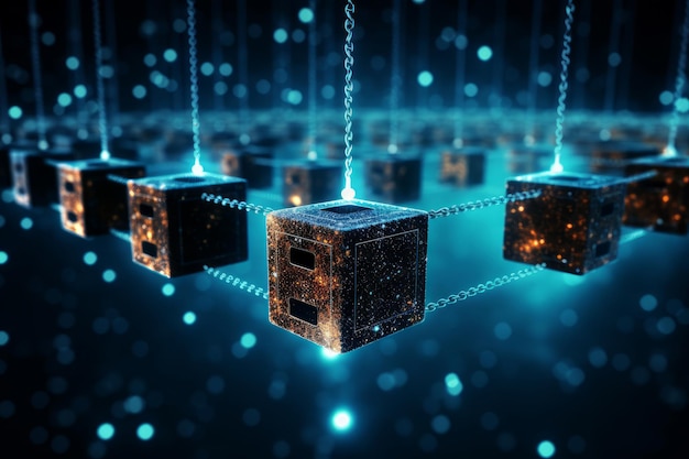 Distributed Ledger-Technologie blockiert Text- und Computerverbindungen