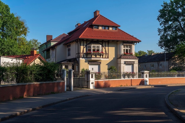 Distrito histórico de Amalienau antiguo suburbio prestigioso de Koenigsberg Kaliningrado Rusia