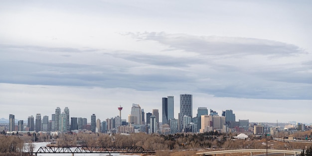 Foto distrito de negocios del centro calgary skyline