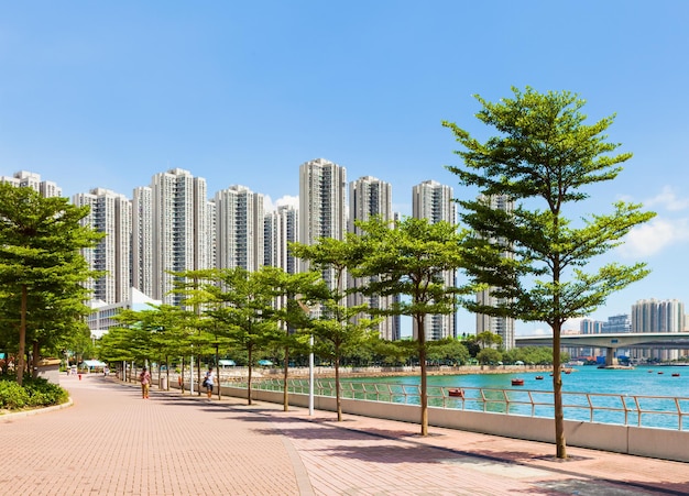 Distrito residencial em Hong Kong