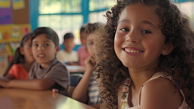 Diversidad escuela para niños hispanos