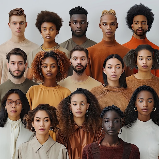 Foto la diversidad racial