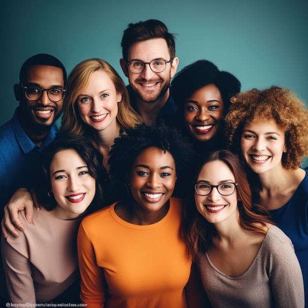 Diversidade pessoas de todas as raças e gêneros juntos