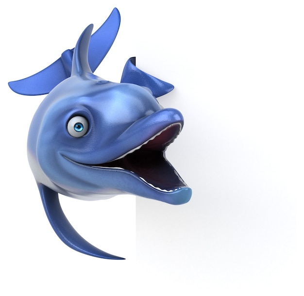 Diversión Dolphin - Ilustración 3D