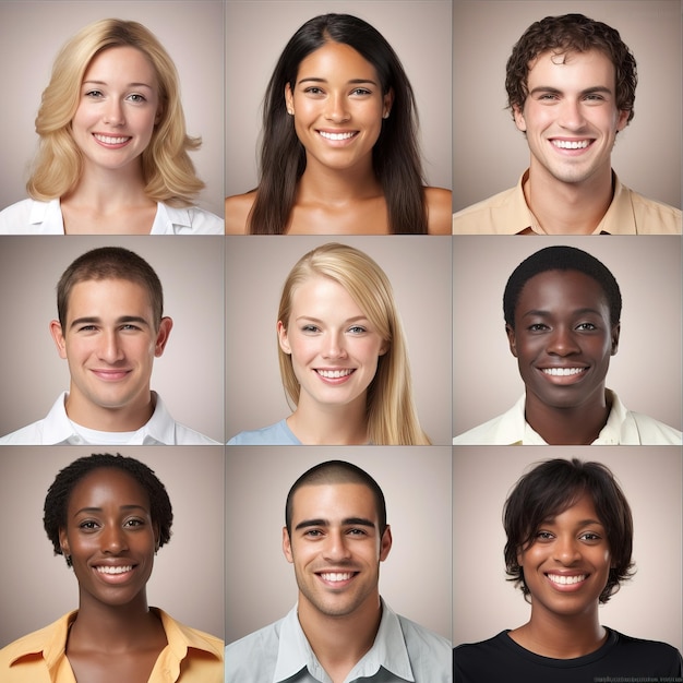 Foto diverso grupo de personas diversidad