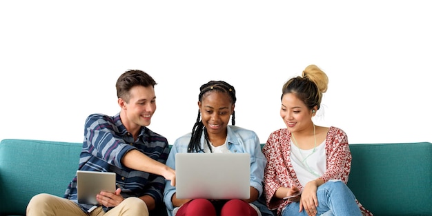Diversos adolescentes elemento png fundo transparente