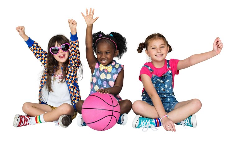 Diversos niños elemento png fondo transparente