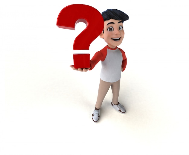 Divertida adolescente asiática en 3D con estilo manga