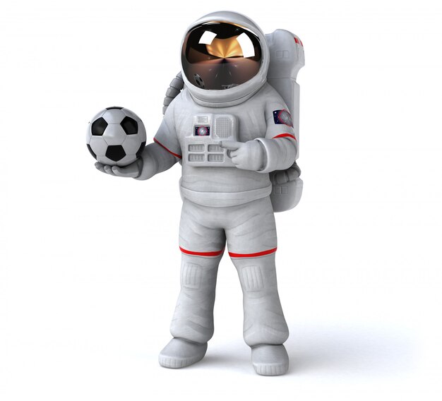 Divertida animación de astronautas