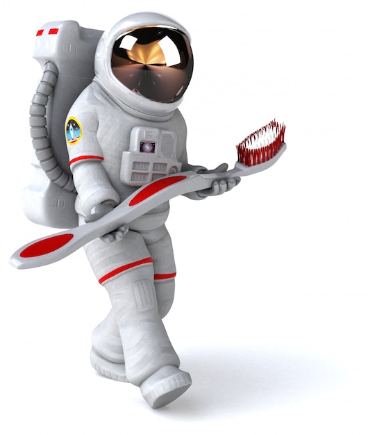 Divertida animación de astronautas