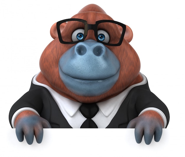 Divertida animación de orangután