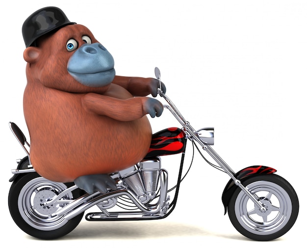 Divertida animación de orangután