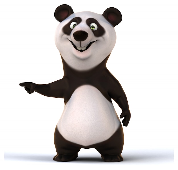 Divertida animación de panda