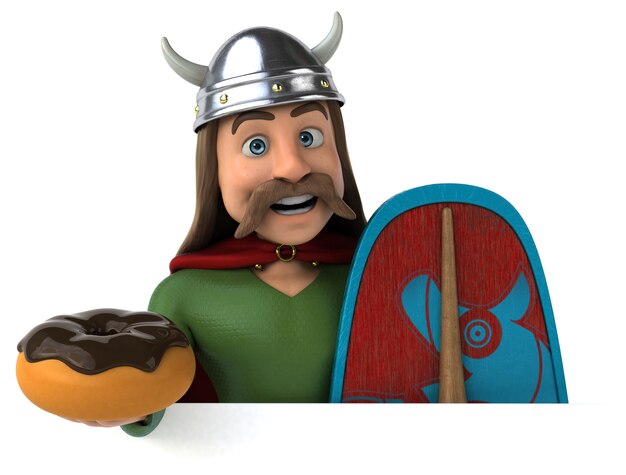 Divertida ilustración 3D de Galia