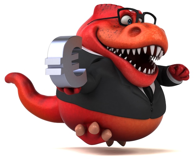 Divertida ilustración Trex 3D