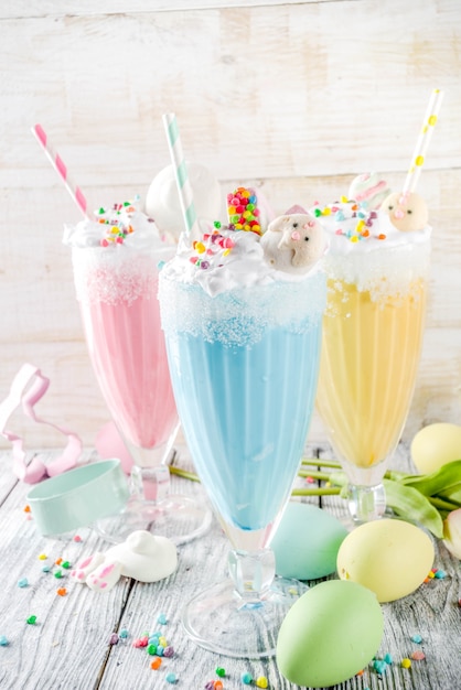 Divertidas bebidas de batido de pascua