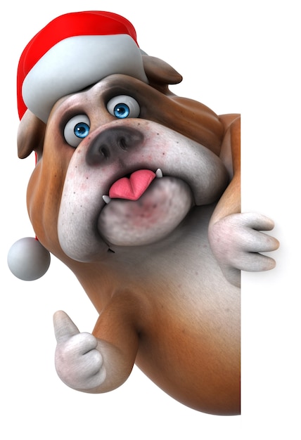 Divertido bulldog - Ilustración 3D