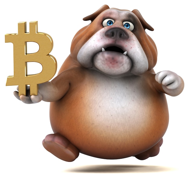 Divertido bulldog - Ilustración 3D