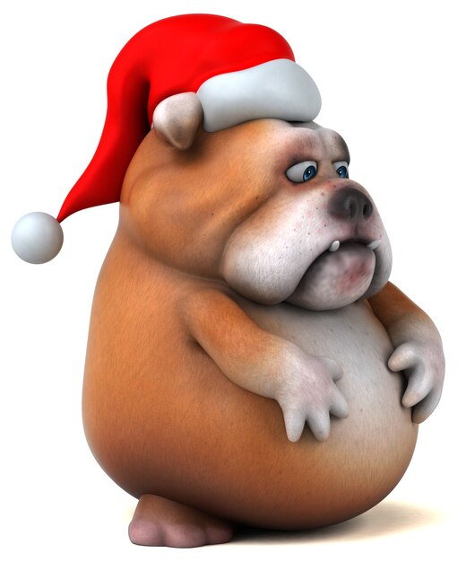 Divertido bulldog - personaje 3D