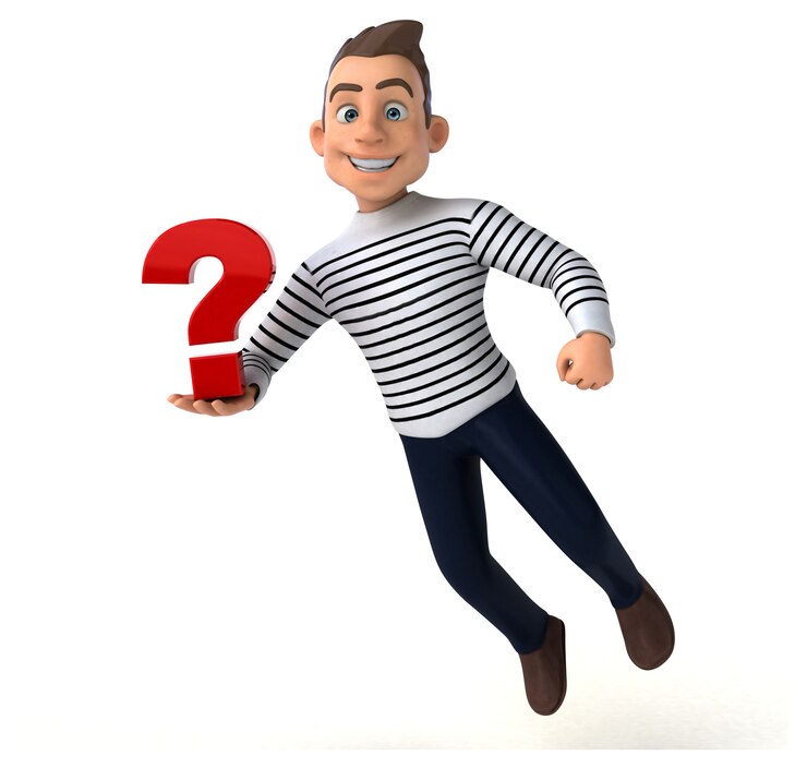 Foto divertido personaje casual de dibujos animados en 3d