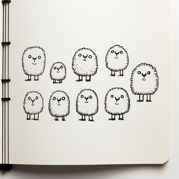 divertidos dibujos a mano de animales. Gran set de pegatinas con simpáticos animales.