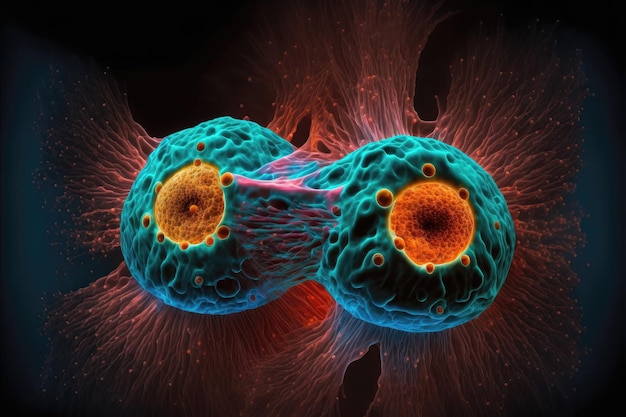 Dividindo o fundo abstrato das células cancerígenas