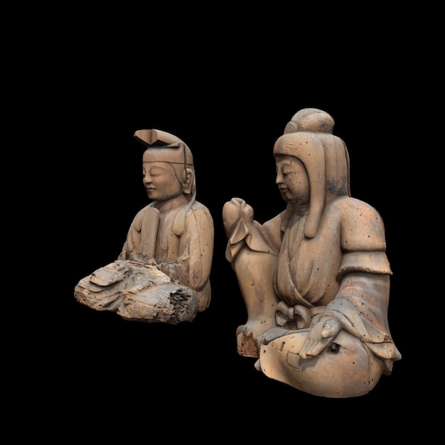 Divindades xintoístas Old Staue Art Feng artefato histórico objeto antigo