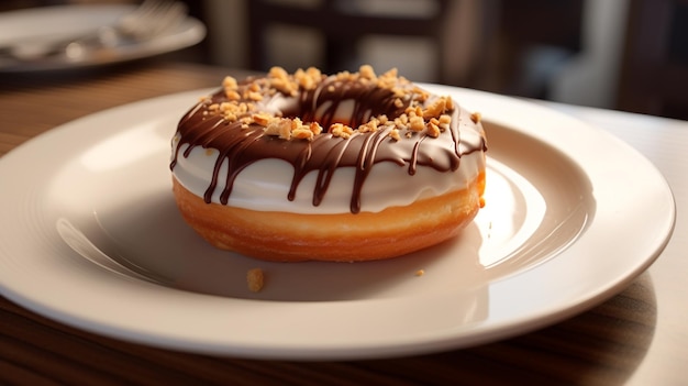 Divine Temptation Fesselnder Donut auf einem Teller