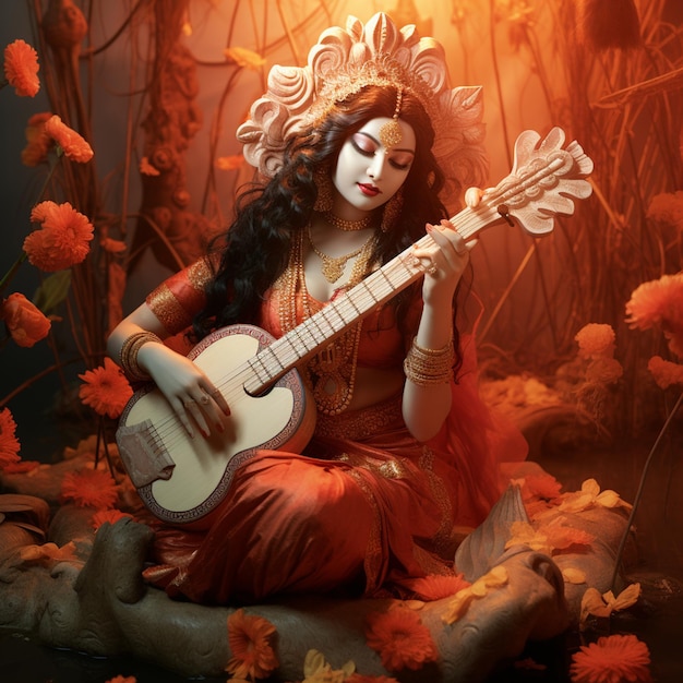 El divino Elegance Saraswati Puja 2024 Celebraciones