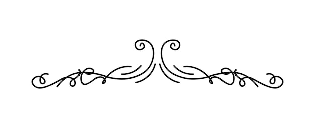 Divisor giratório de conjunto de linhas pretas Este divisor giratório minimalista renderizado em uma linha preta clássica