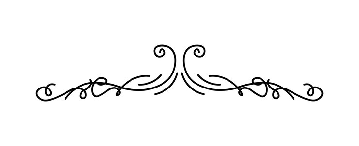 Foto divisor giratório de conjunto de linhas pretas este divisor giratório minimalista renderizado em uma linha preta clássica