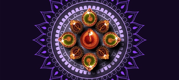 Diwali Deepavali Festa hindu das luzes celebração Índia Lampa de óleo Diya