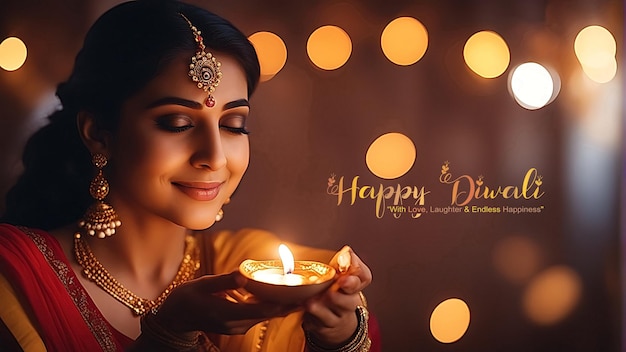 Diwali deslumbrante e Navratri vibrante Exquisito fundo de saudação para iluminar suas festividades