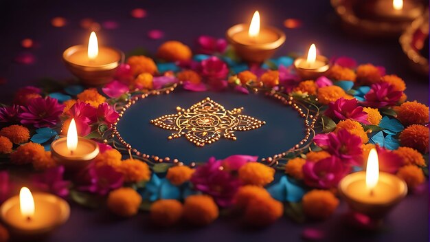 Diwali deslumbrante e Navratri vibrante Exquisitos fundos de saudação para iluminar suas festividades