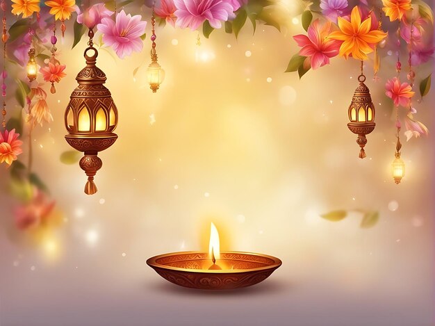 Diwali deslumbrante e Navratri vibrante Exquisitos fundos de saudação para iluminar suas festividades