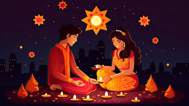 Diwali-Feier-Vektor-Design