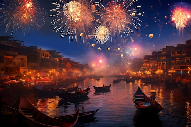 Diwali-Fest der Lichter und Freude in Indien