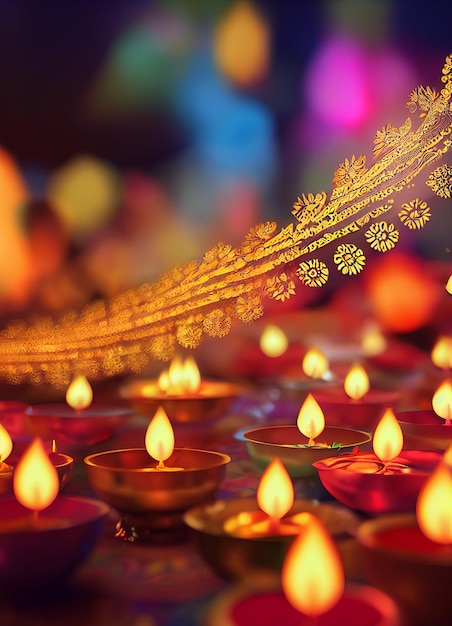 Diwali Fundo feliz