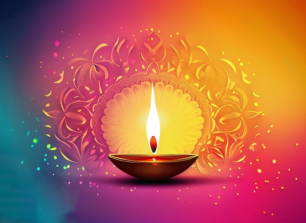 Diwali-Hintergrund mit bunter Wand lila