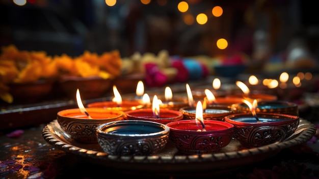 Diwali Indien Diwali ist als Lichterfest bekannt. Es wird mit einem Feuerwerk gefeiert. Öllampen anzünden, Geschenke austauschen und festliches Essen genießen