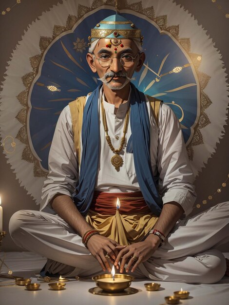 Diwali indio de Mahatma Gandhi