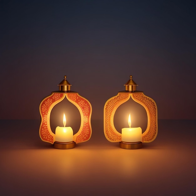 Diwali-Kerzen KI-Design