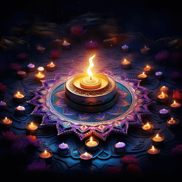 Foto diwali-kunst-illustration