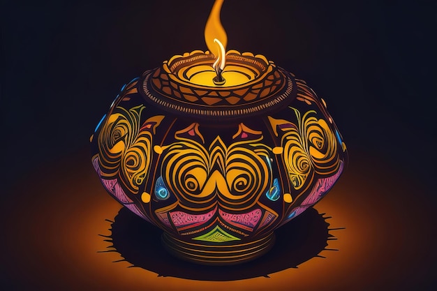 Diwali-Lampen-Hintergrund