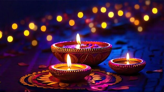 Diwali Lichter von Diwali Glückliches Diwali Bild